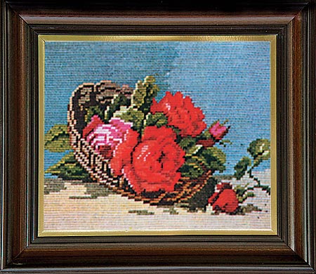 Гоблен Рози в панер, Roses in a Basket Gobelin Tapestry