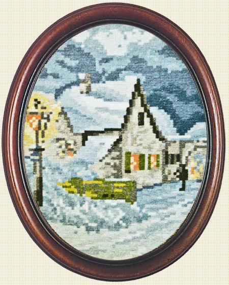 Гоблен Заснеженото градче, Snowy Village Gobelin Tapestry