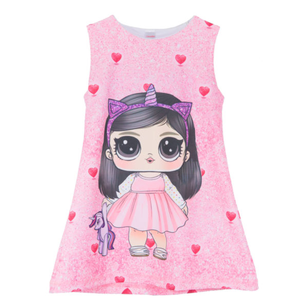 Детска рокля "Момиче в розово, с Туайуаит Спаркъл"
