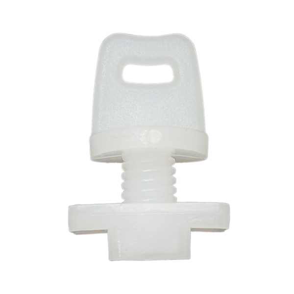 Пластмасов стопер, за метални и пластмасови релси. Curtain slider stopper.