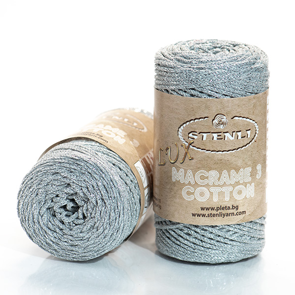 Прежда Стенли Макраме Котон Лукс 3 мм, Stenli Macrame Cotton Lux 3 mm